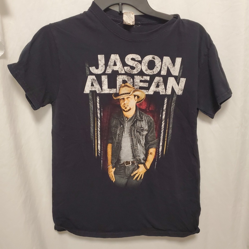 Jason Aldean Country Music Black Concert T-shirt Six String Circus 2016 Tour S
